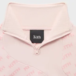 Kith Kids Blocked Monogram Cropped Jasper Quarter Zip