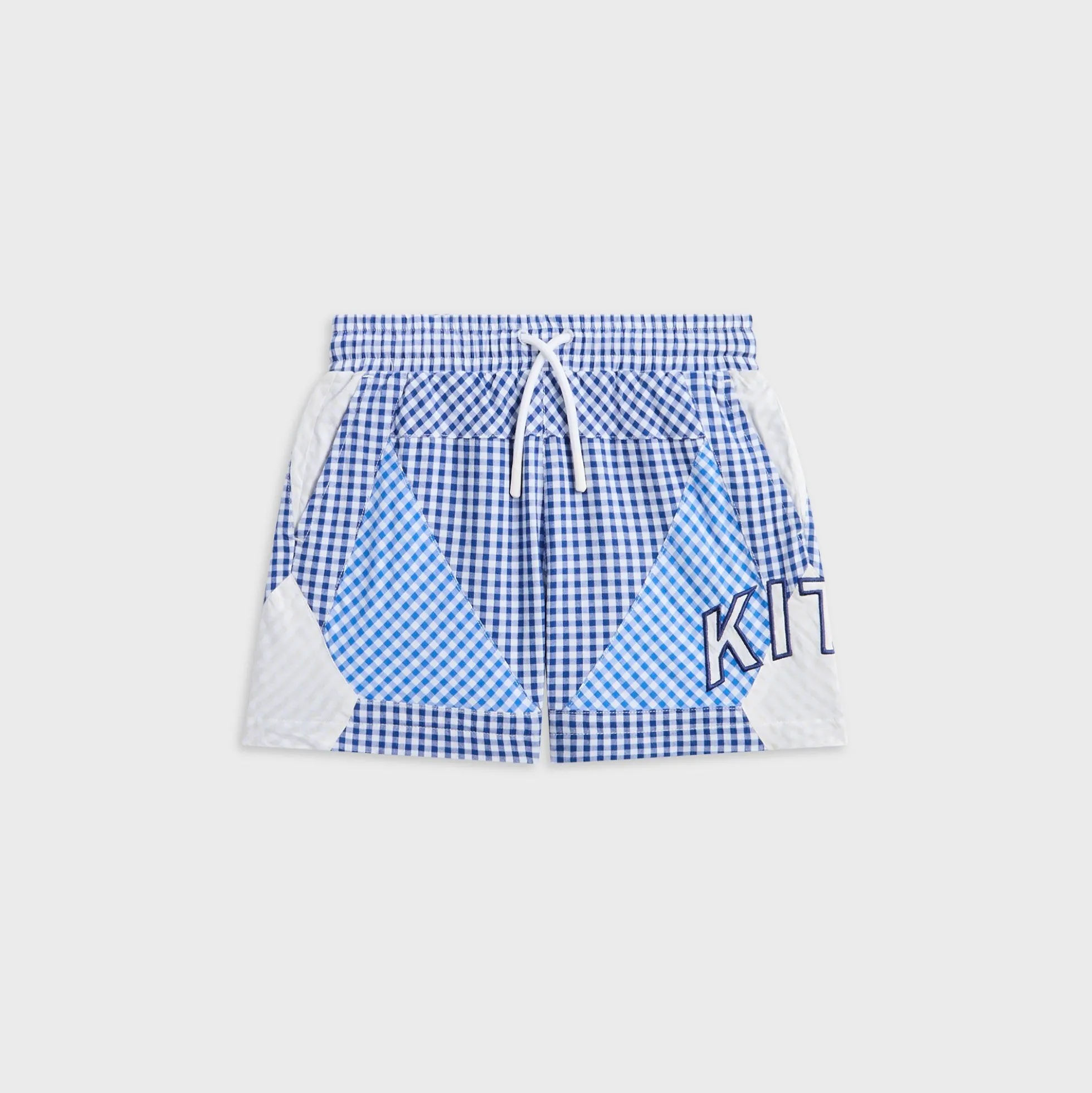 Kith Kids Color-Blocked Gingham Turbo Short