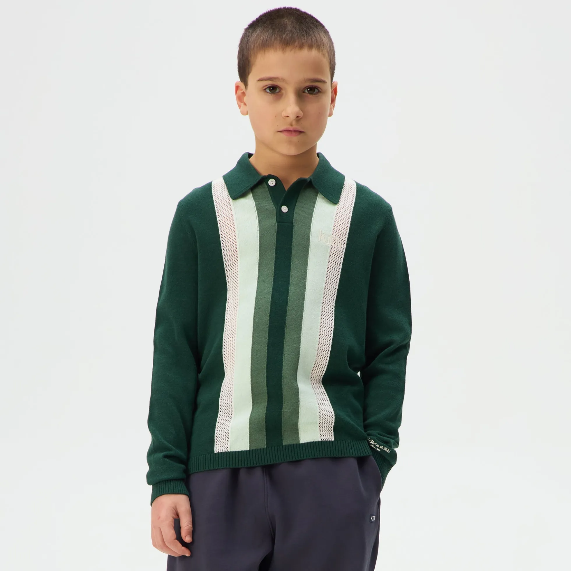 Kith Kids Color-Blocked Hanson Polo