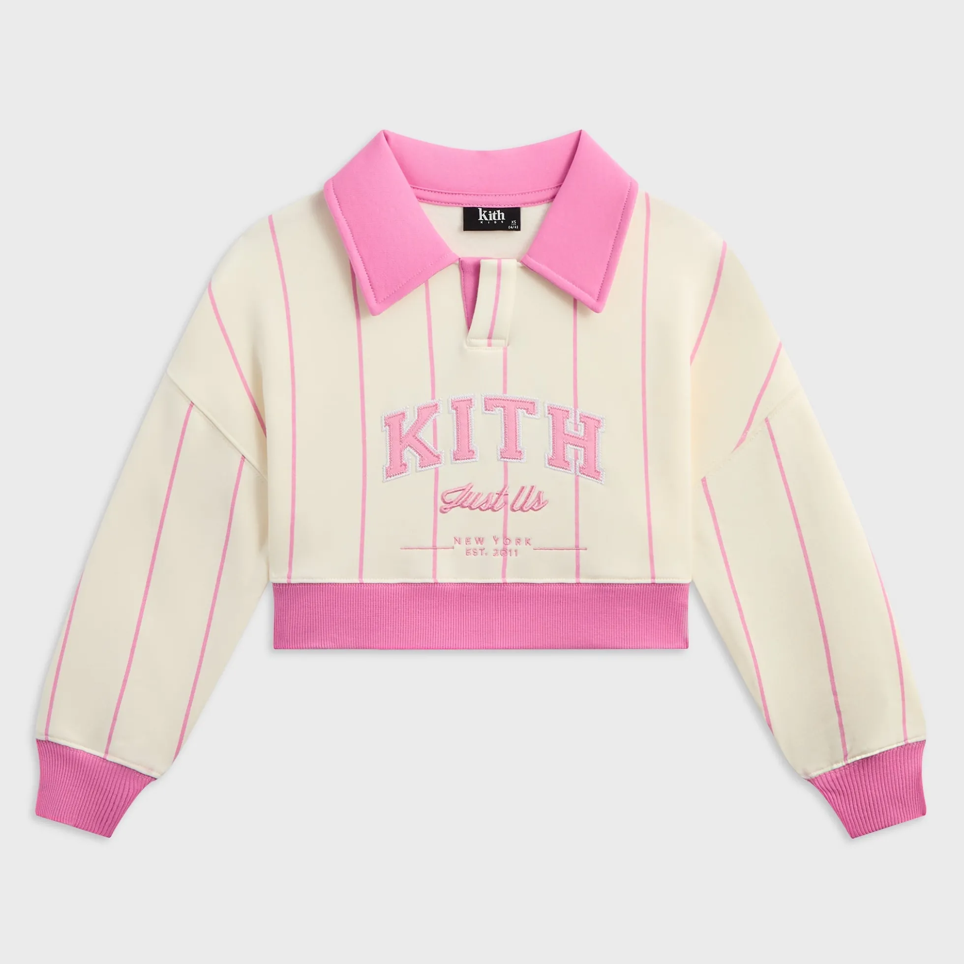 Kith Kids Cropped Collared Nelson Sweatshirt