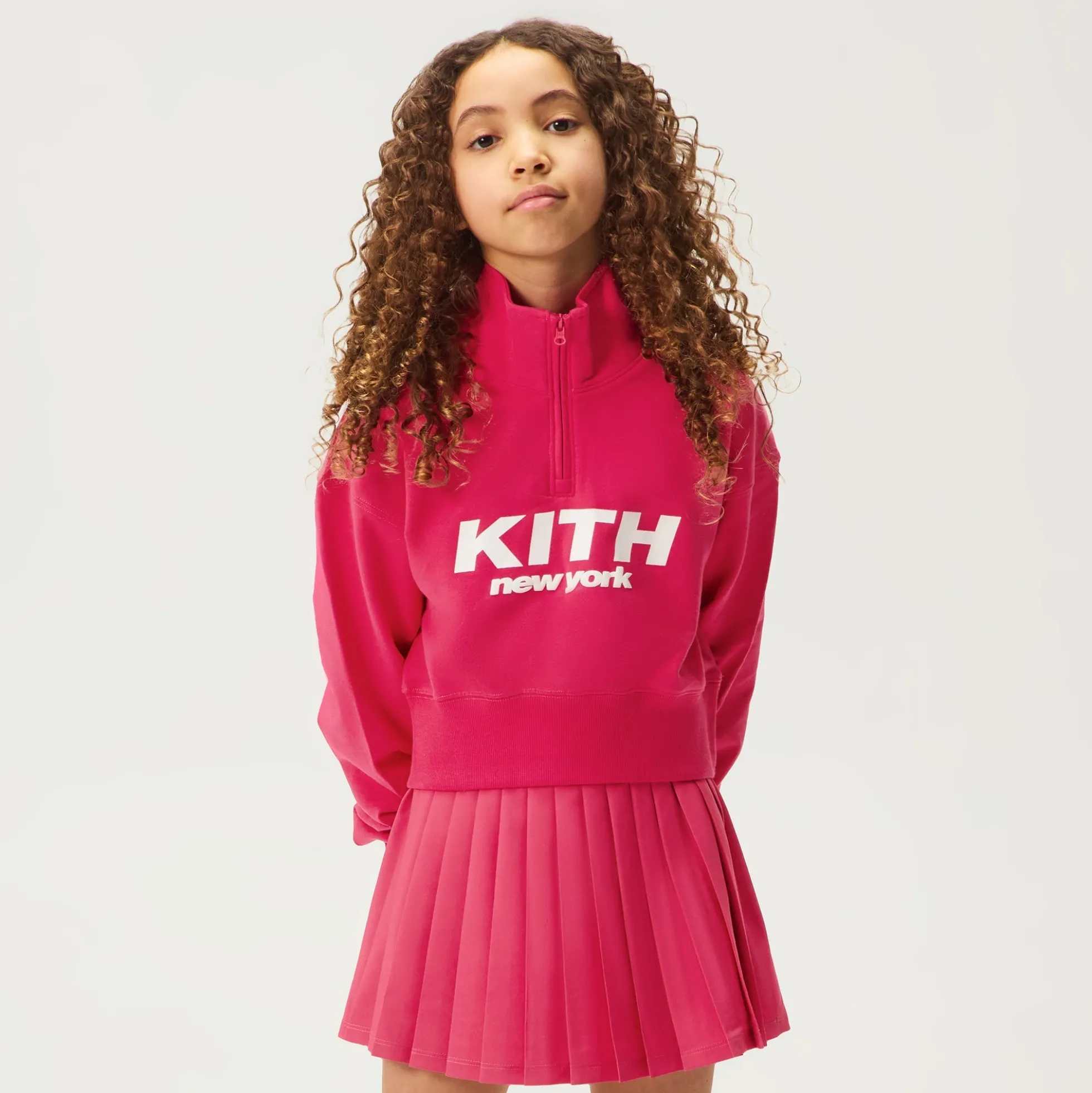 Kith Kids Cropped Fallon Quarter Zip
