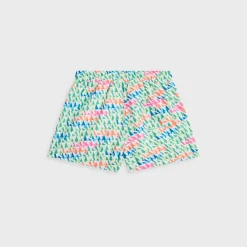 Kith Kids 3D Monogram Kai Swim Trunk