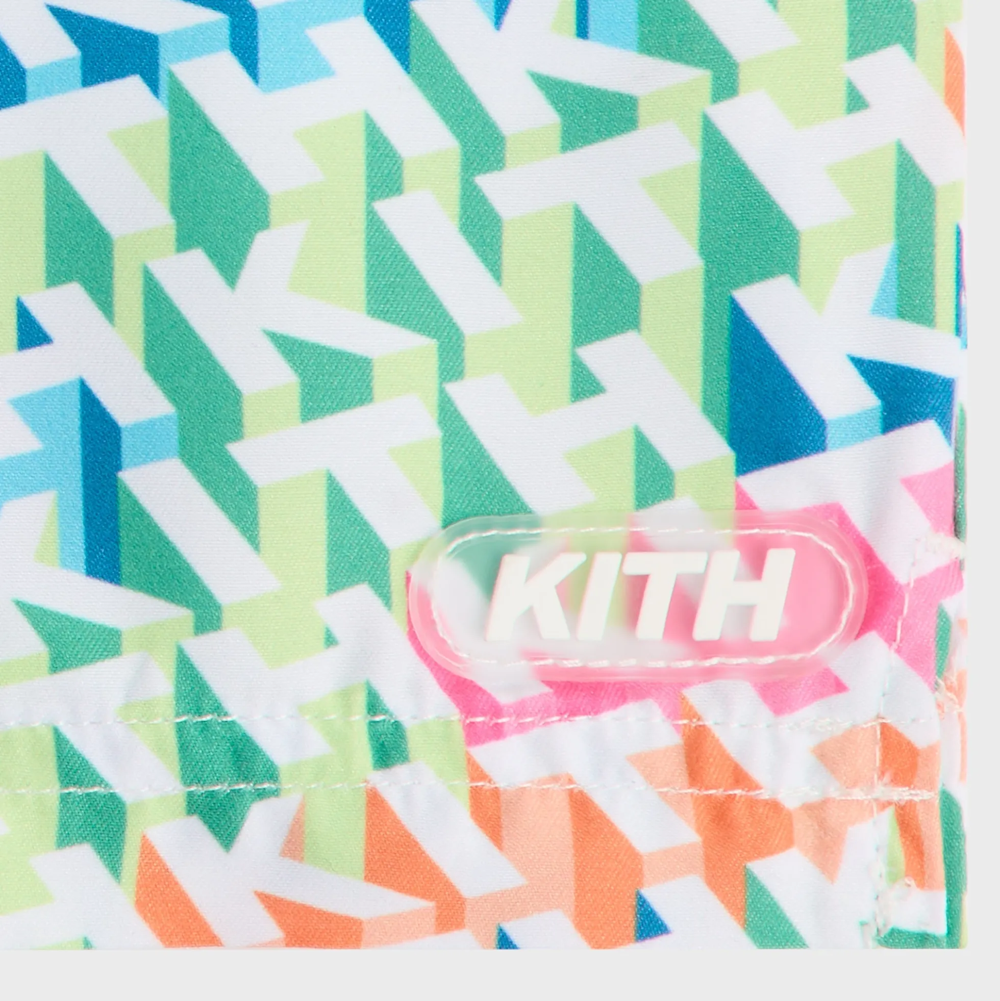 Kith Kids 3D Monogram Kai Swim Trunk