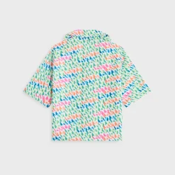 Kith Kids 3D Monogram Thompson Camp Swim Shirt