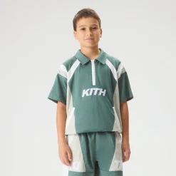 Kith Kids Linden Quarter Zip Mesh Polo