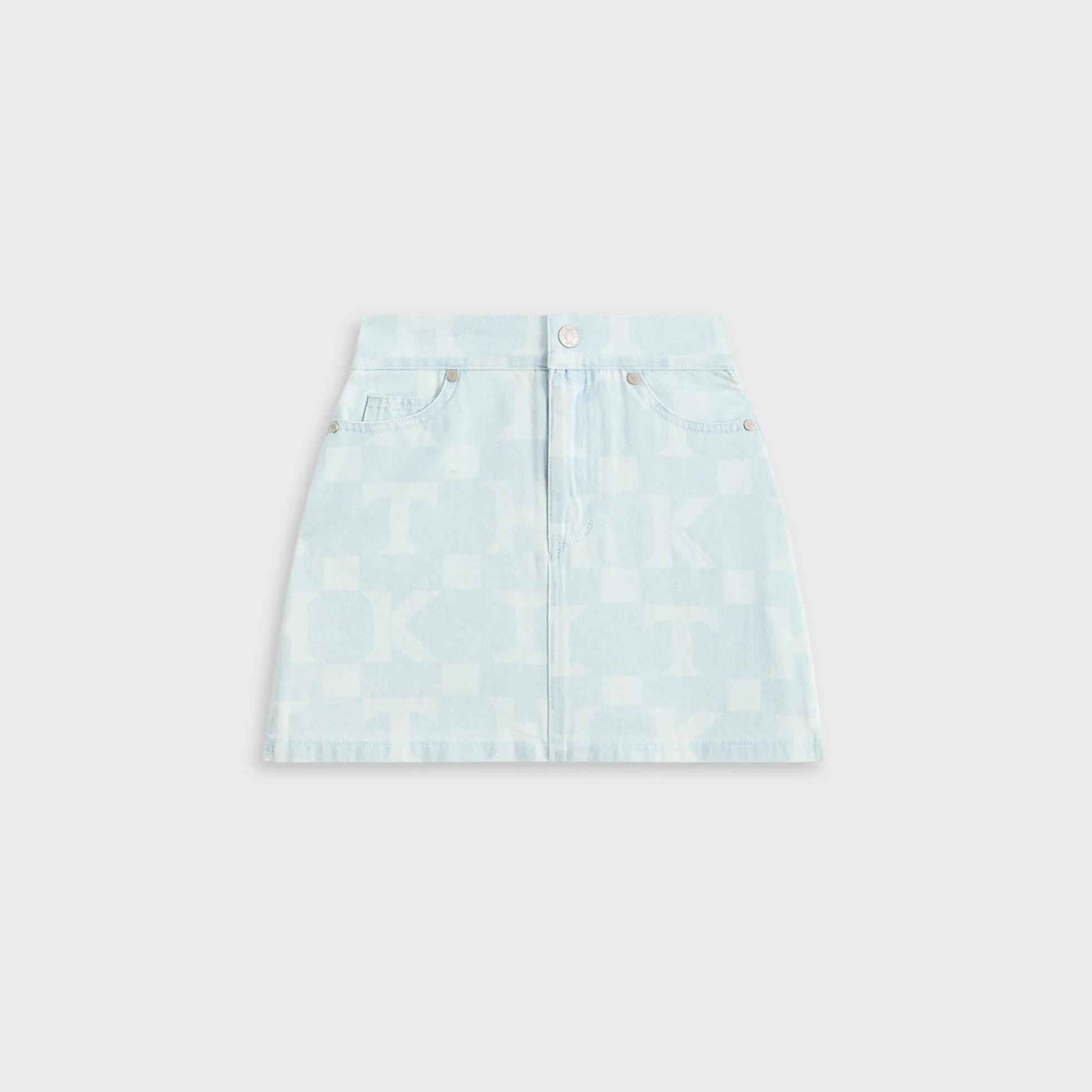 Kith Kids Monogram Denim Skirt