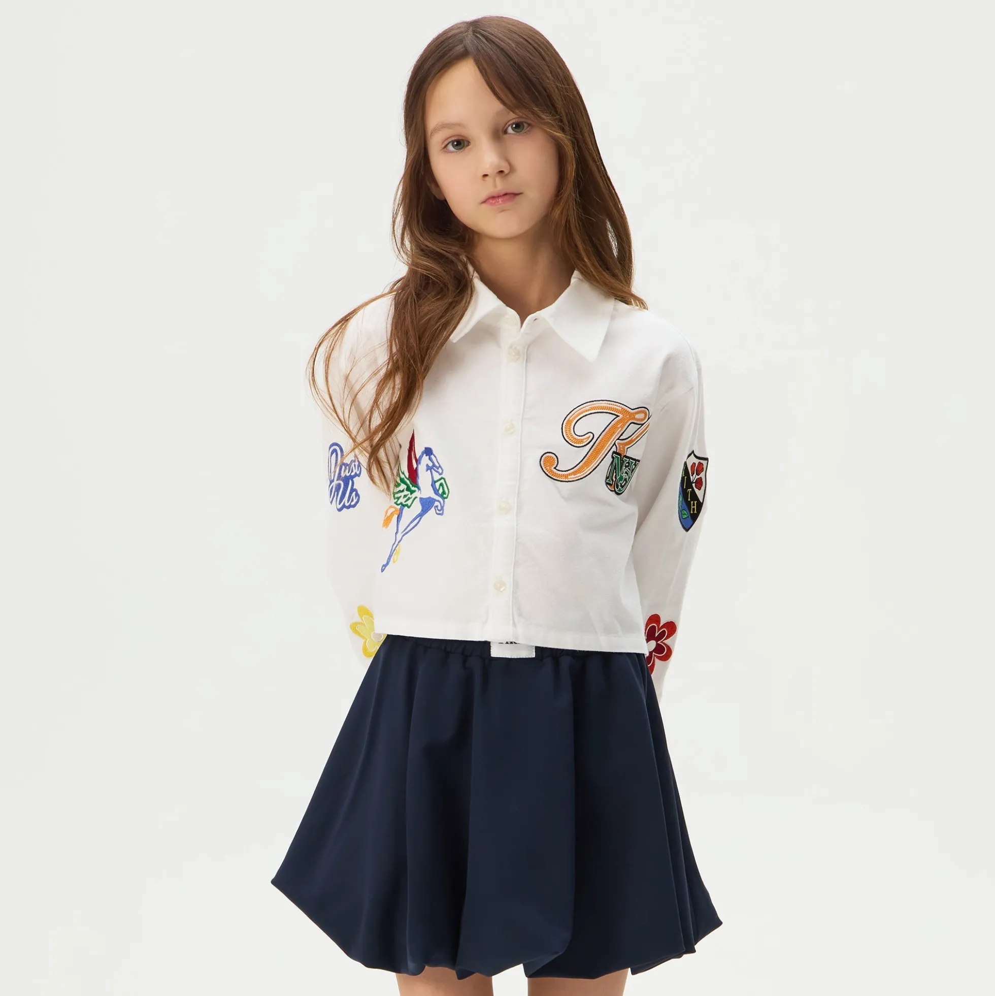 Kith Kids NY to the World Cropped Apollo Shirt
