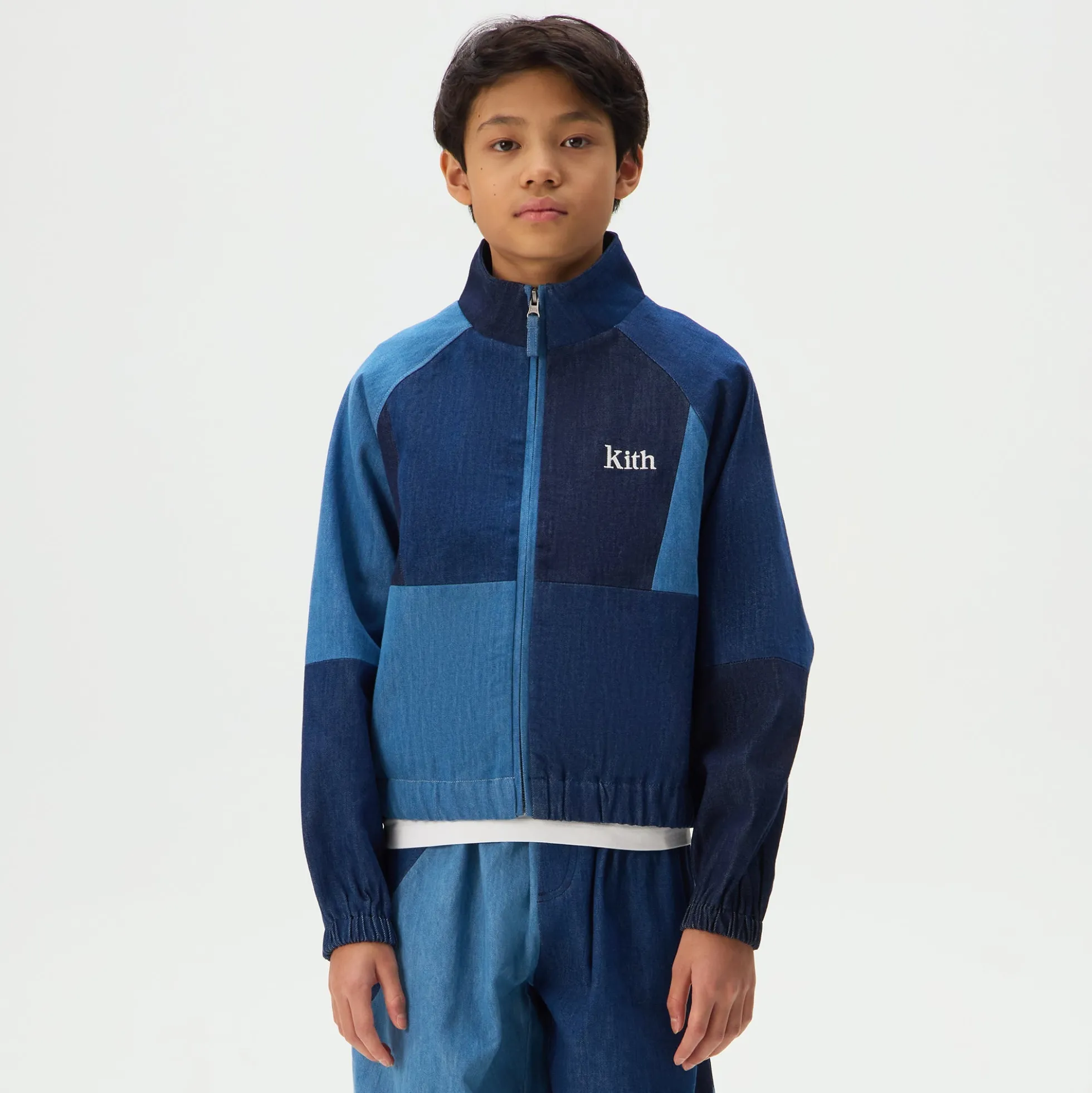 Kith Kids Patchwork Denim Milo Track Jacket