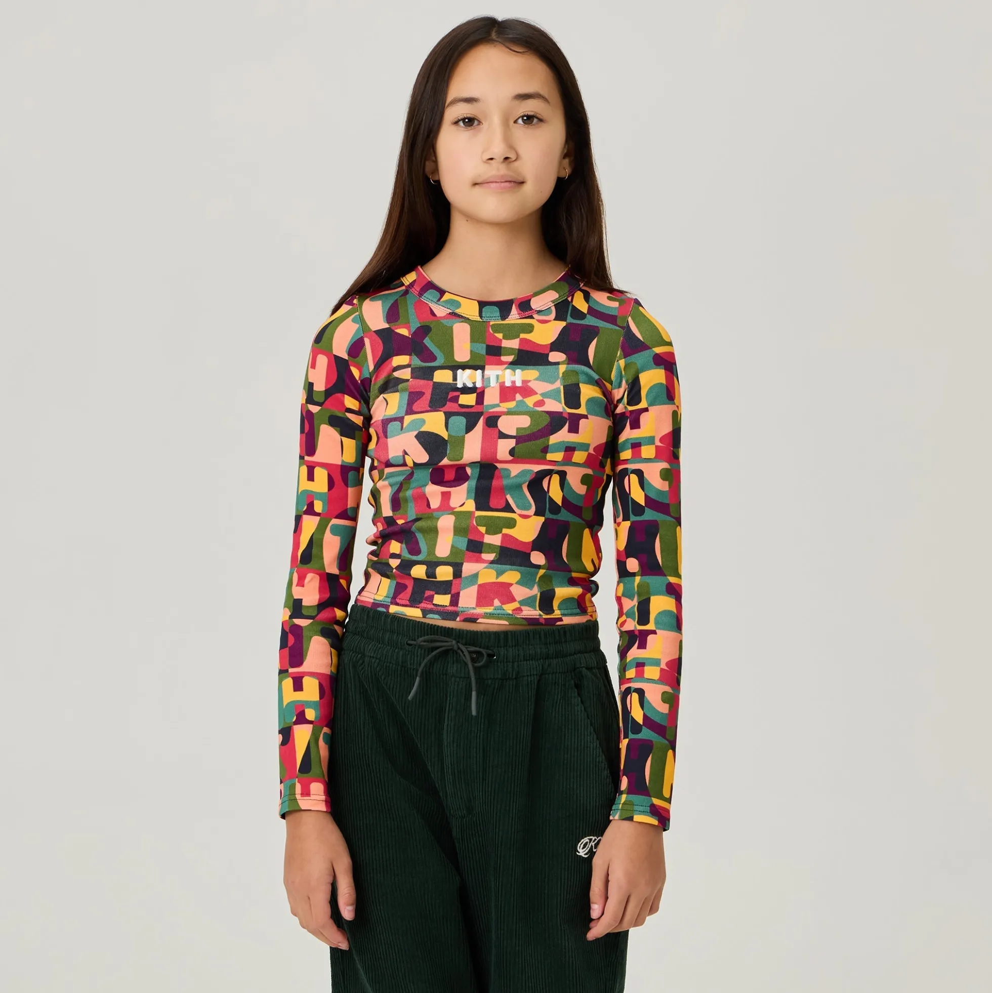 Kith Kids Printed Mulberry III Long Sleeve Tee