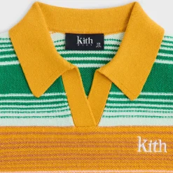 Kith Kids Striped Cropped Polo