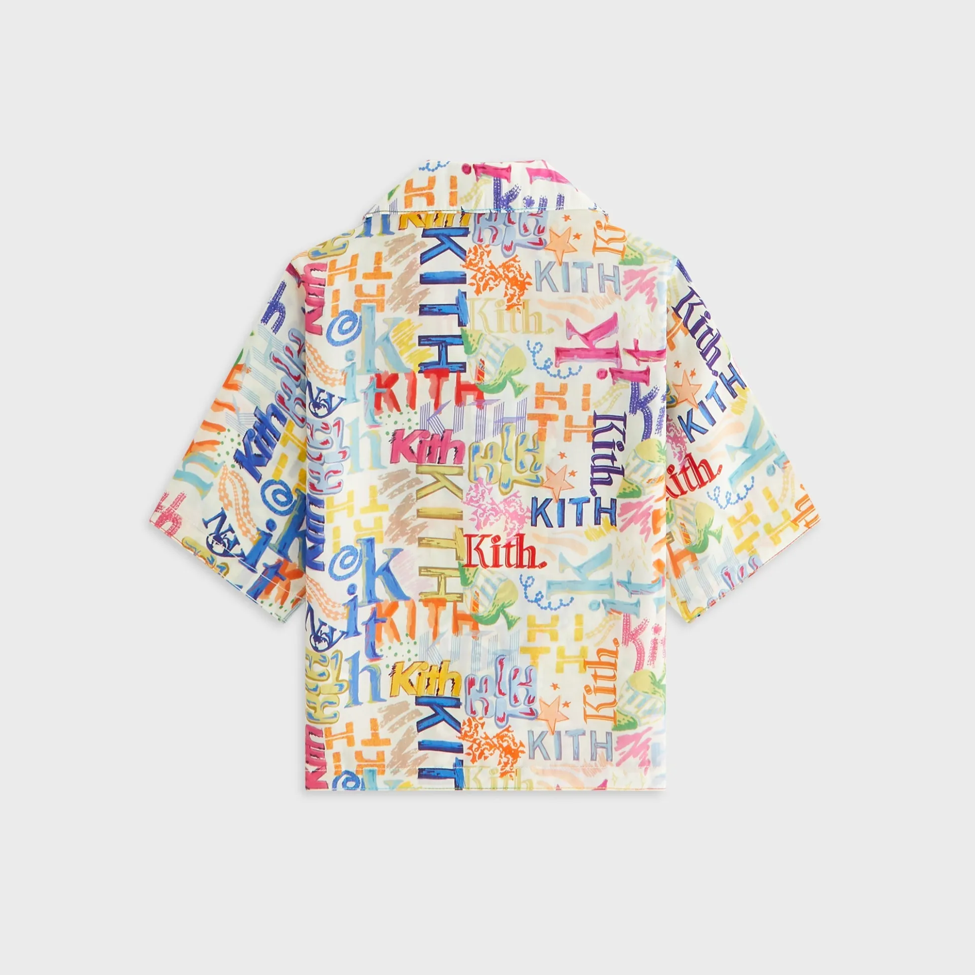 Kith Kids Thompson Camp Sketched Monogram Shirt
