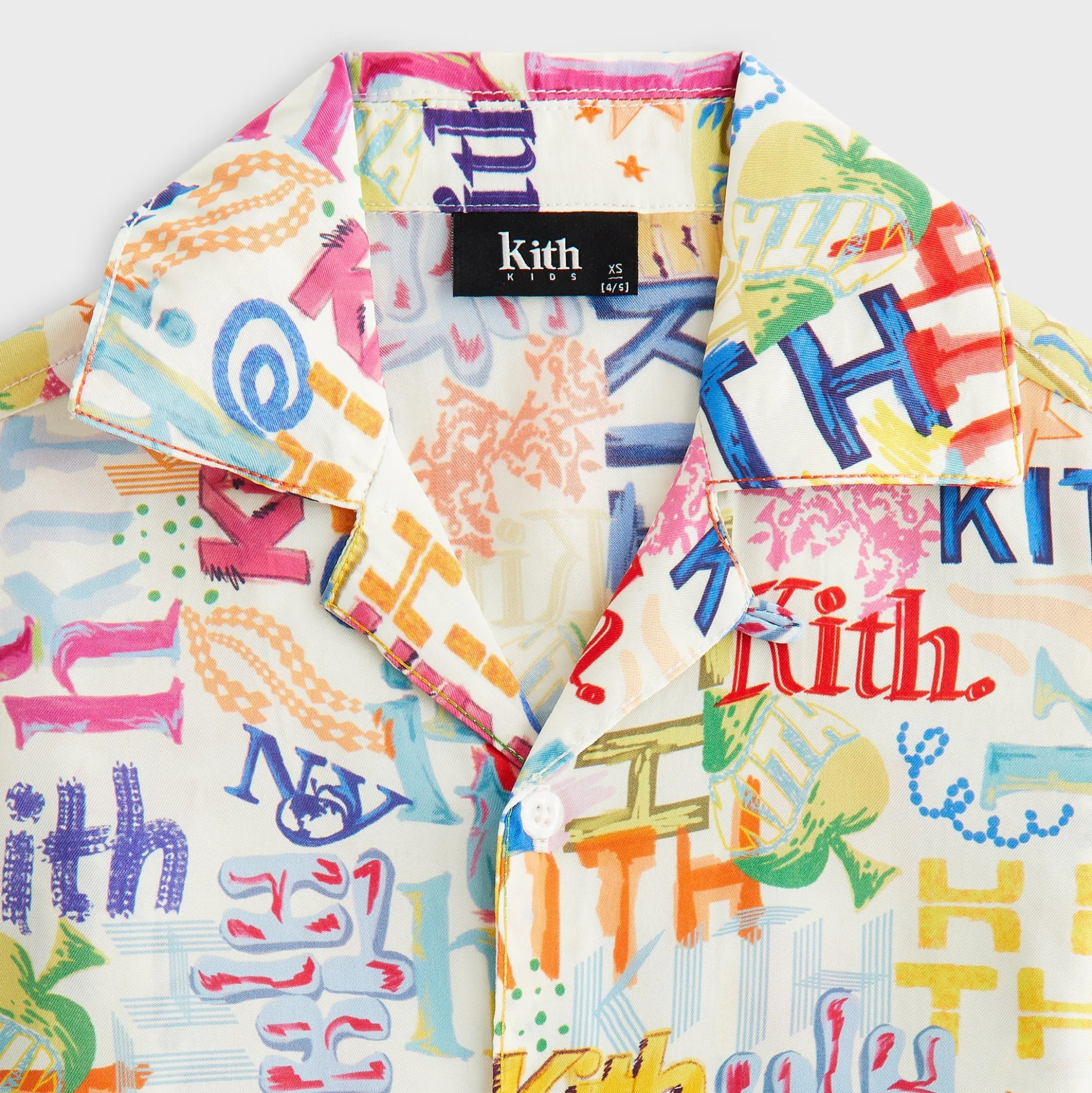 Kith Kids Thompson Camp Sketched Monogram Shirt