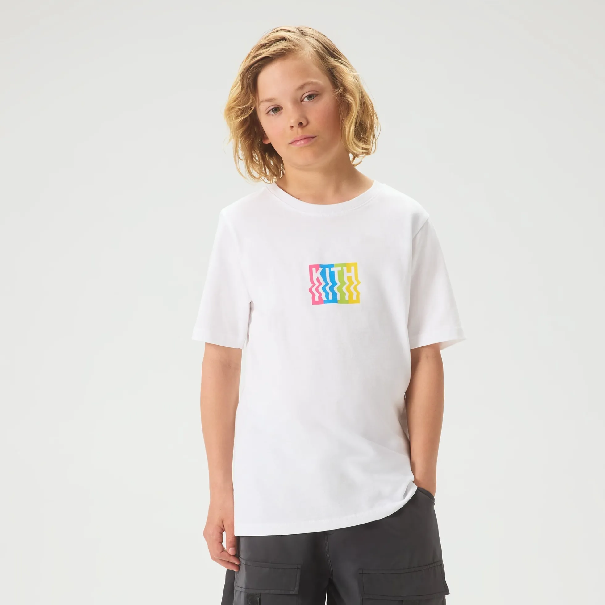 Kith Kids Warp Logo Graphic Tee