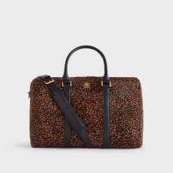 Kith Leopard Printed Ponyhair Traveler K40 Bag