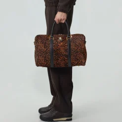 Kith Leopard Printed Ponyhair Traveler K40 Bag