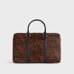 Kith Leopard Printed Ponyhair Traveler K40 Bag