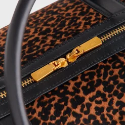Kith Leopard Printed Ponyhair Traveler K40 Bag
