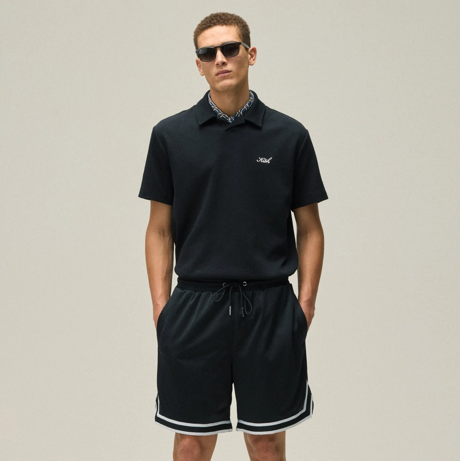 Kith Micro Waffle Drew Polo Shirt
