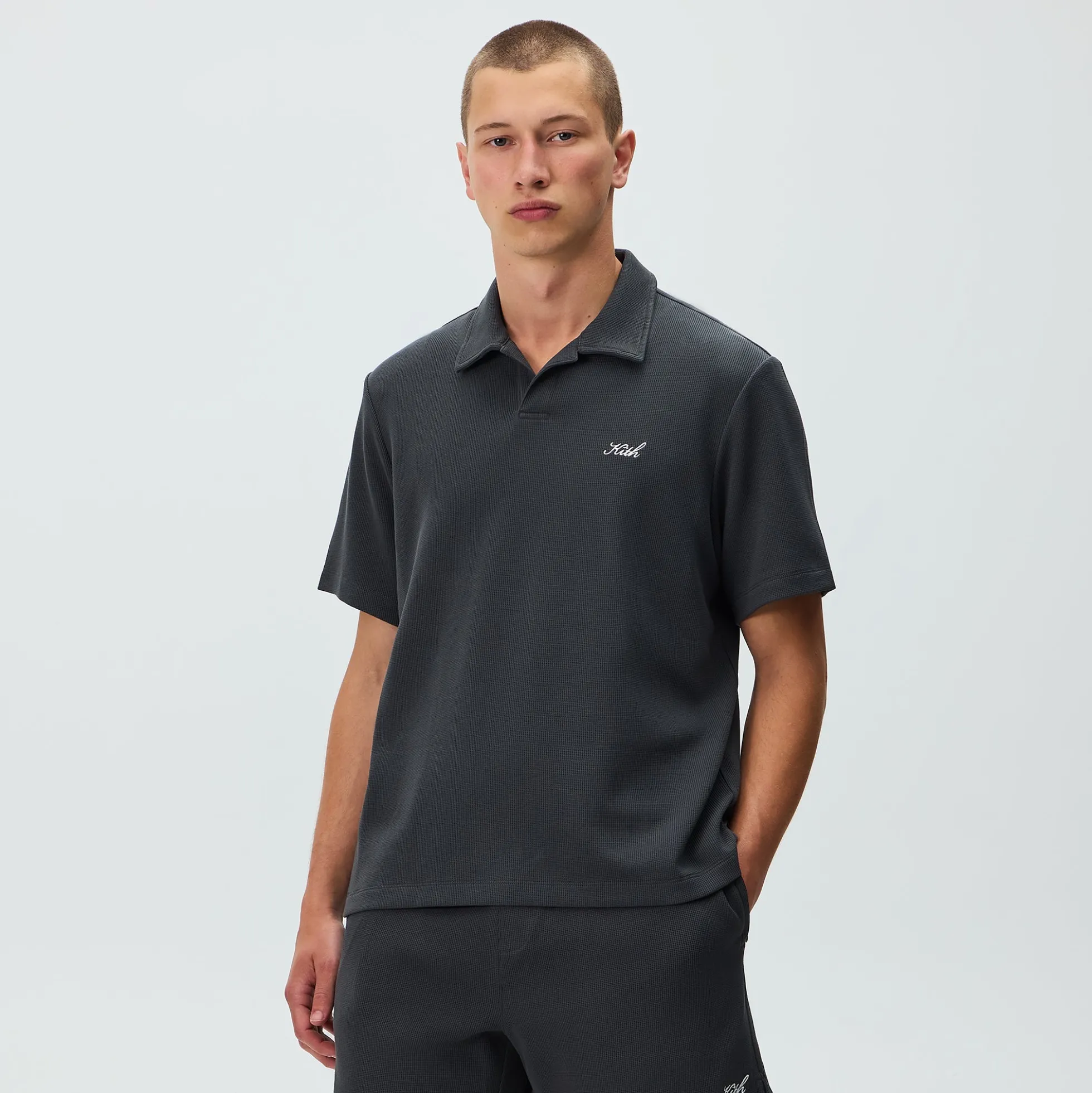 Kith Micro Waffle Drew Polo