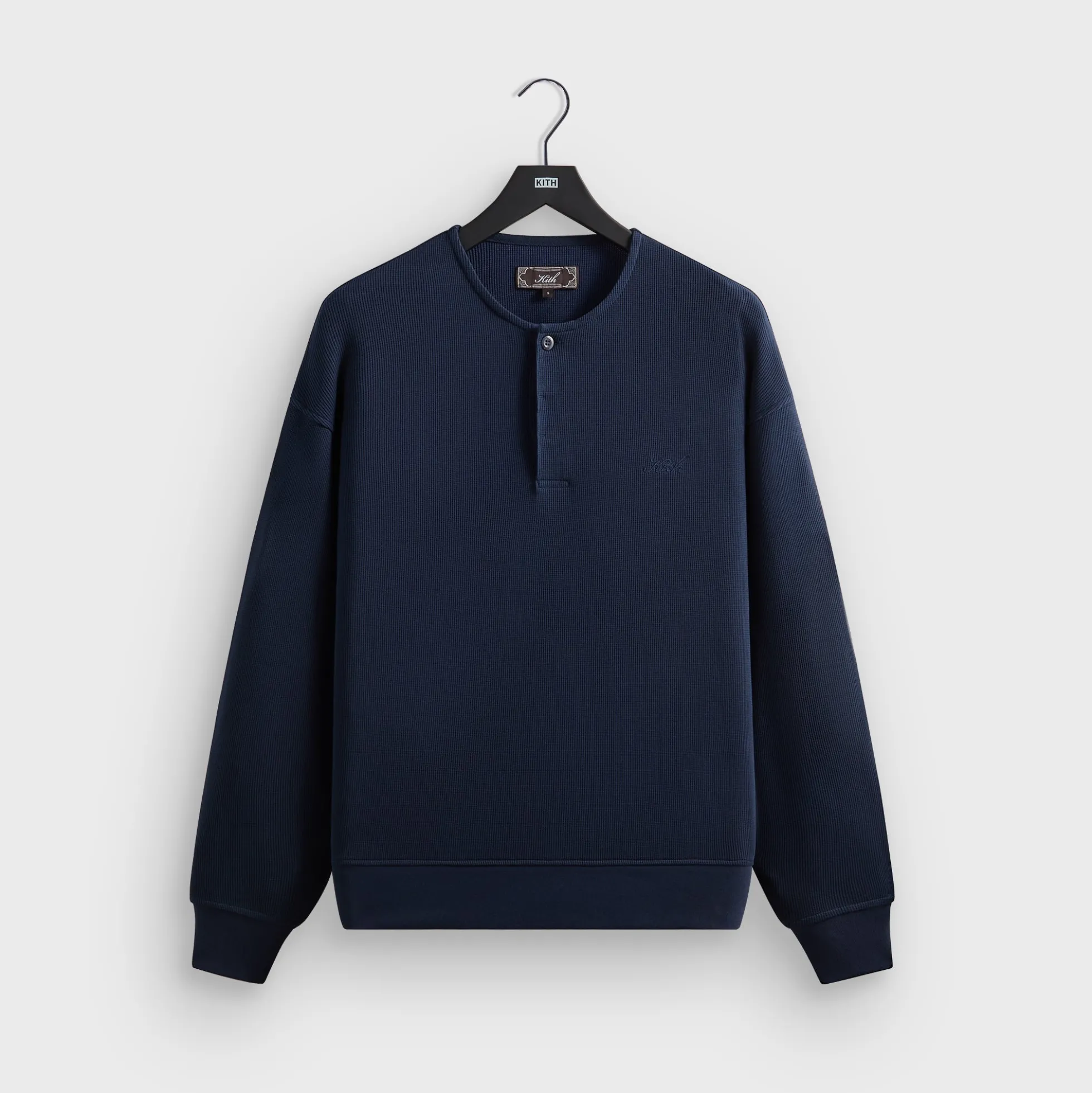 Kith Micro Waffle Long Sleeve Colby Pullover