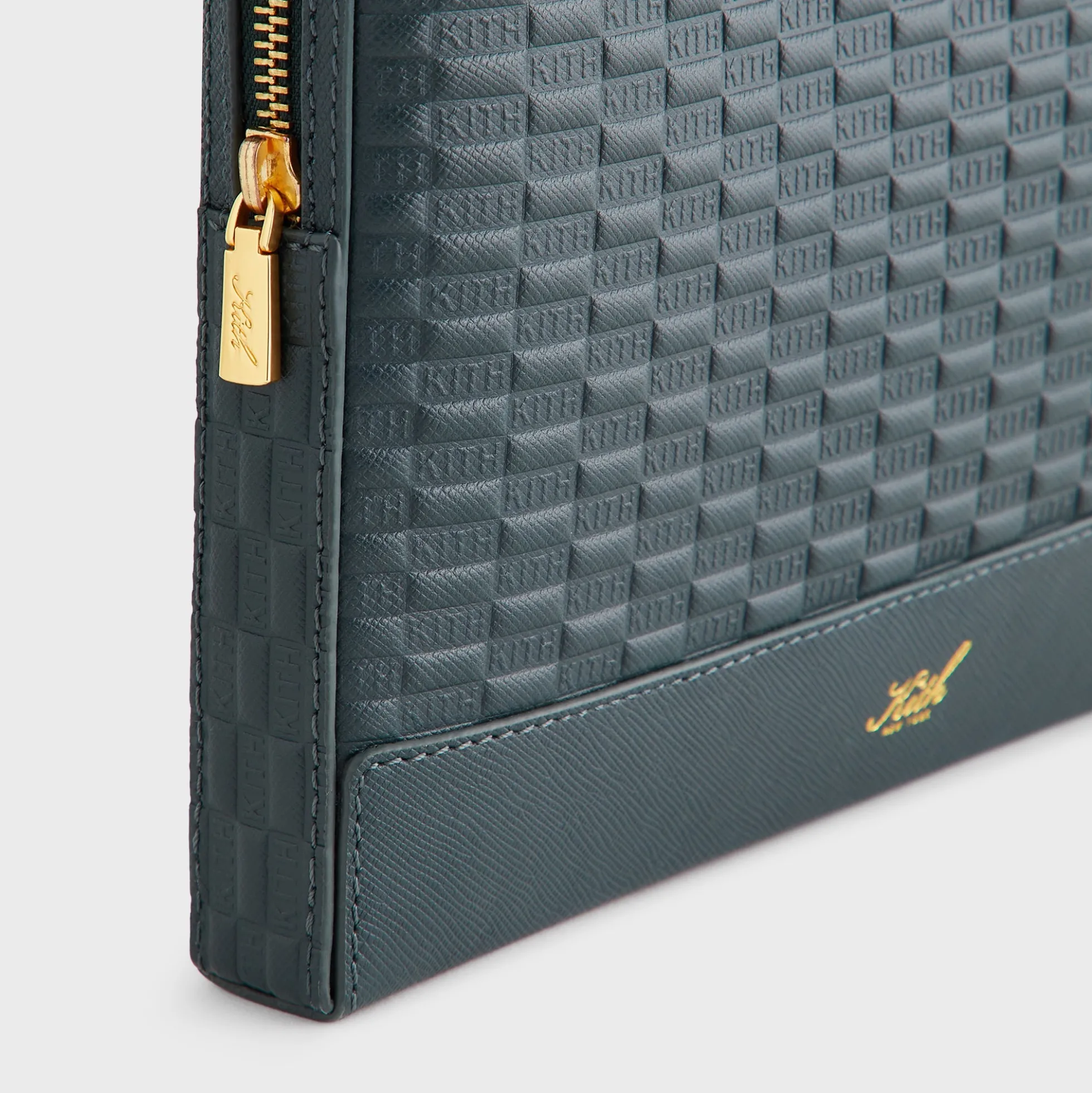 Kith Monogram Leather 11" Tech Case