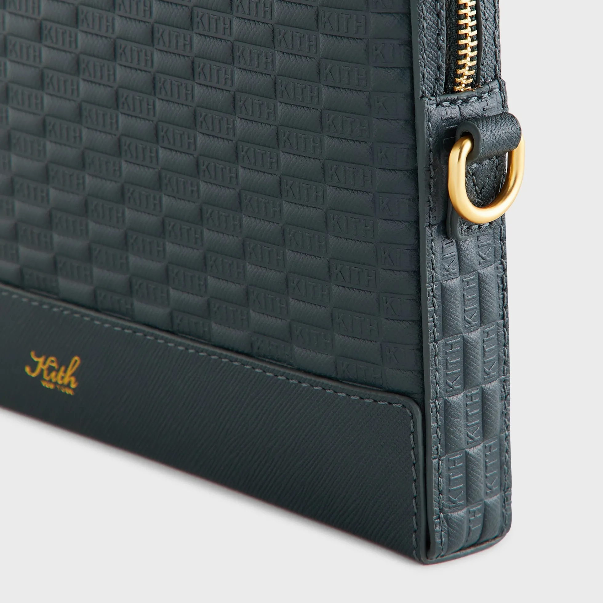 Kith Monogram Leather 11" Tech Case