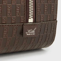 Kith Monogram Leather Dopp Kit