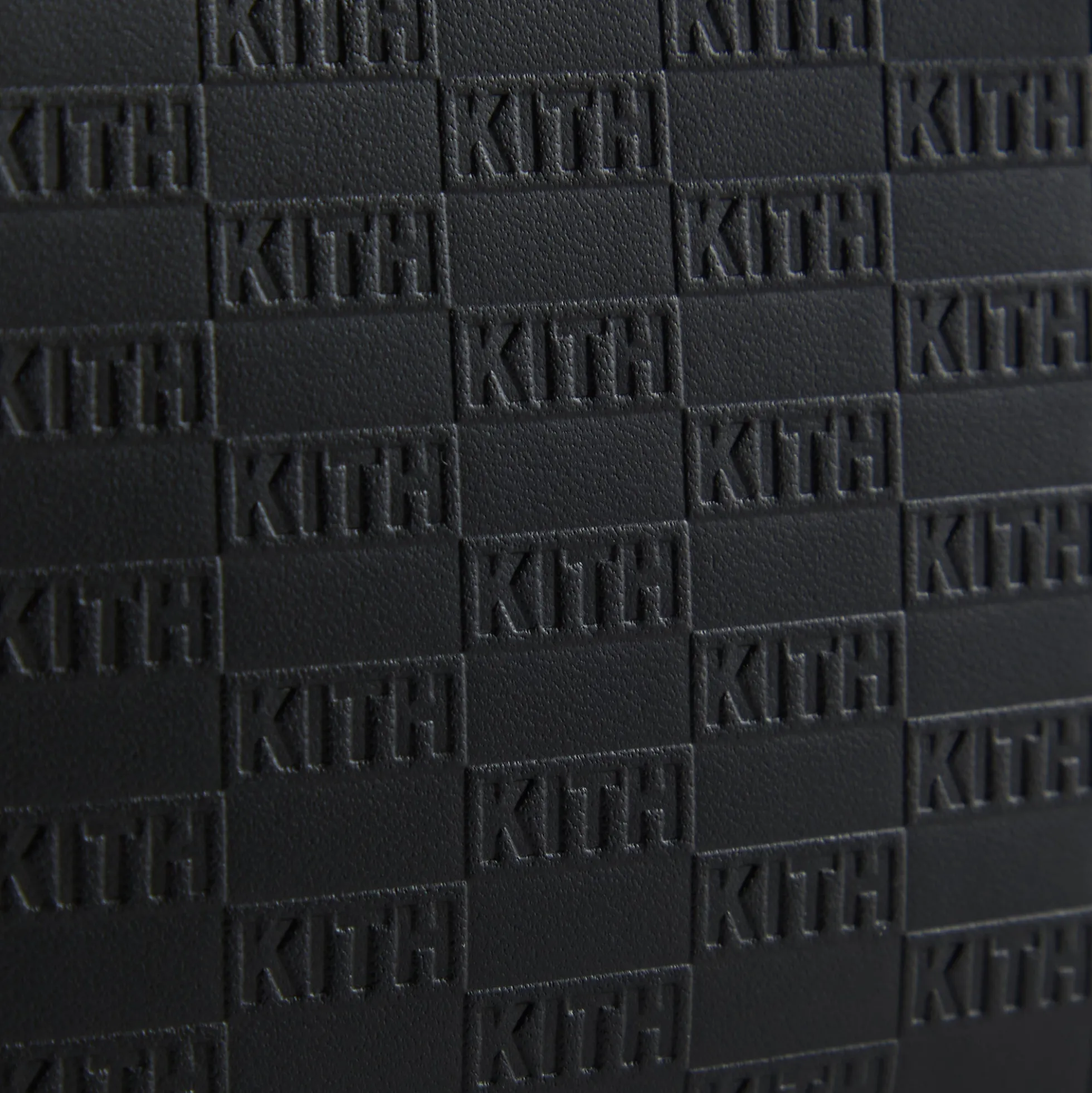 Kith Monogram Leather Half Zip Wallet