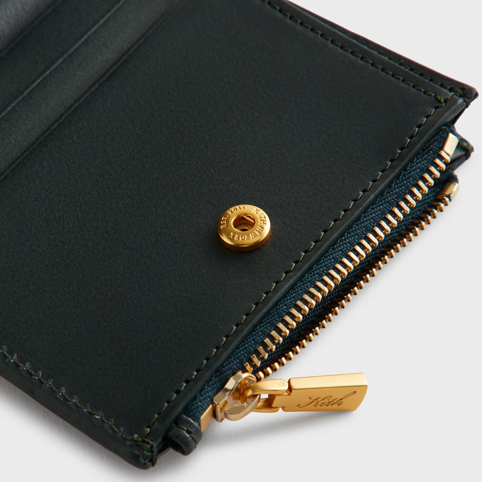 Kith Monogram Leather Snap Wallet