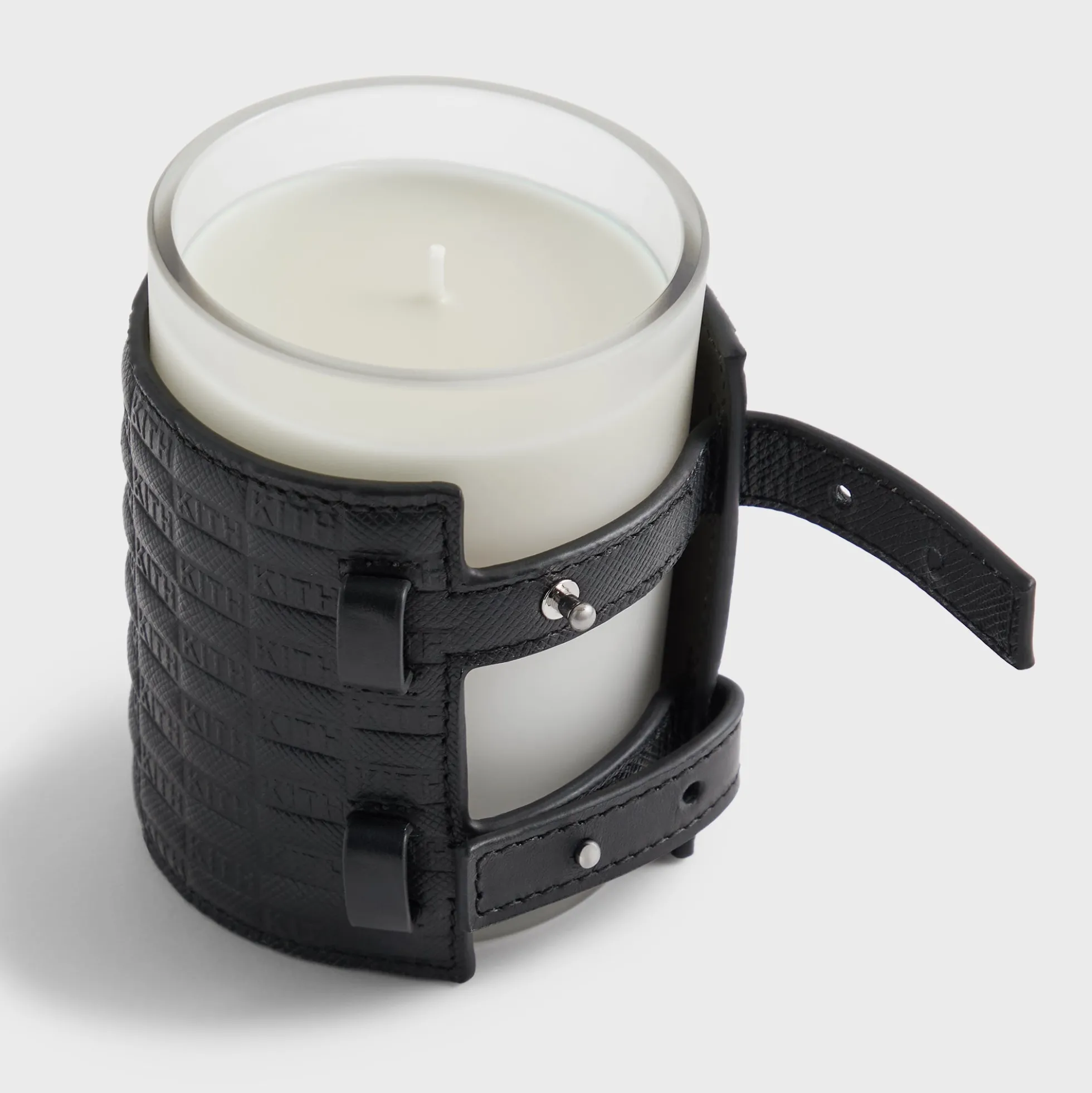 Kith Monogram Saffiano Leather Adjustable Candle Holder