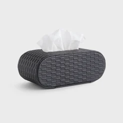 Kith Monogram Saffiano Leather Tissue Box