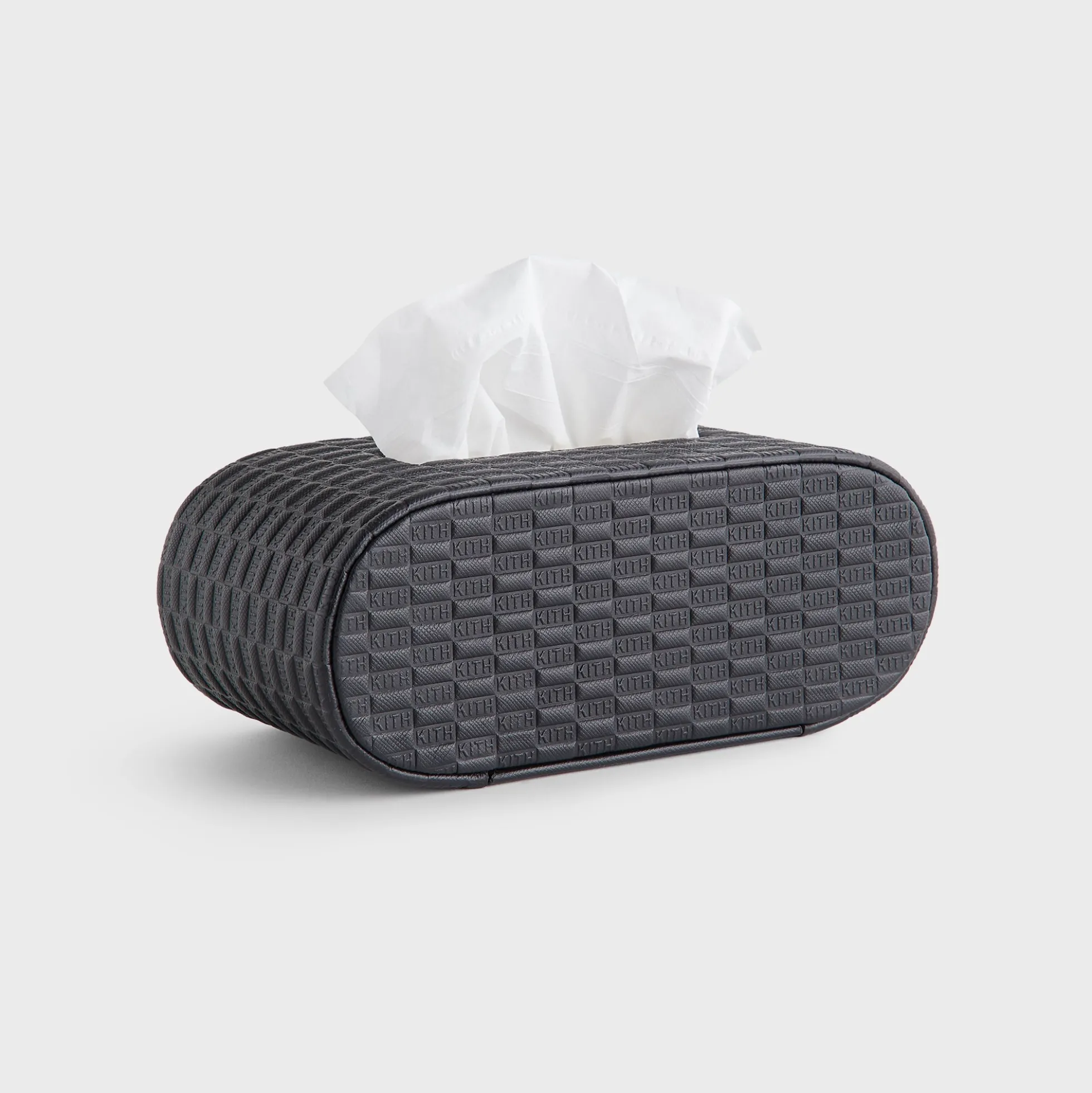 Kith Monogram Saffiano Leather Tissue Box