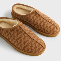 Kith Monogram Shearling Slippers