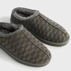 Kith Monogram Shearling Slippers