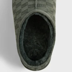 Kith Monogram Shearling Slippers