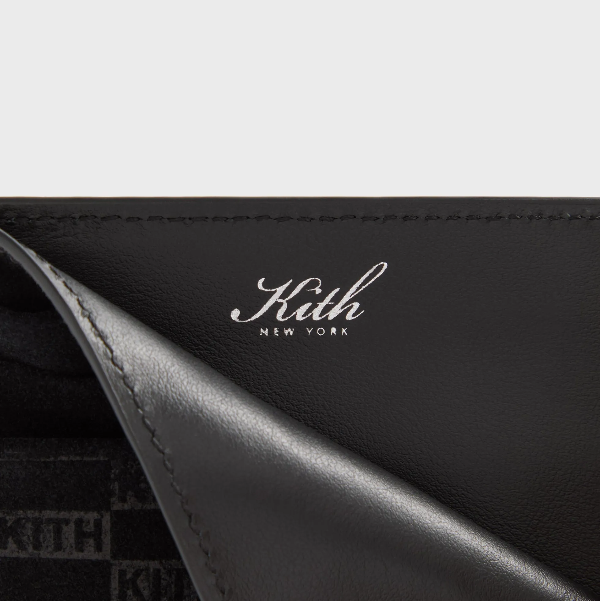 Kith Monogram Suede Card Holder