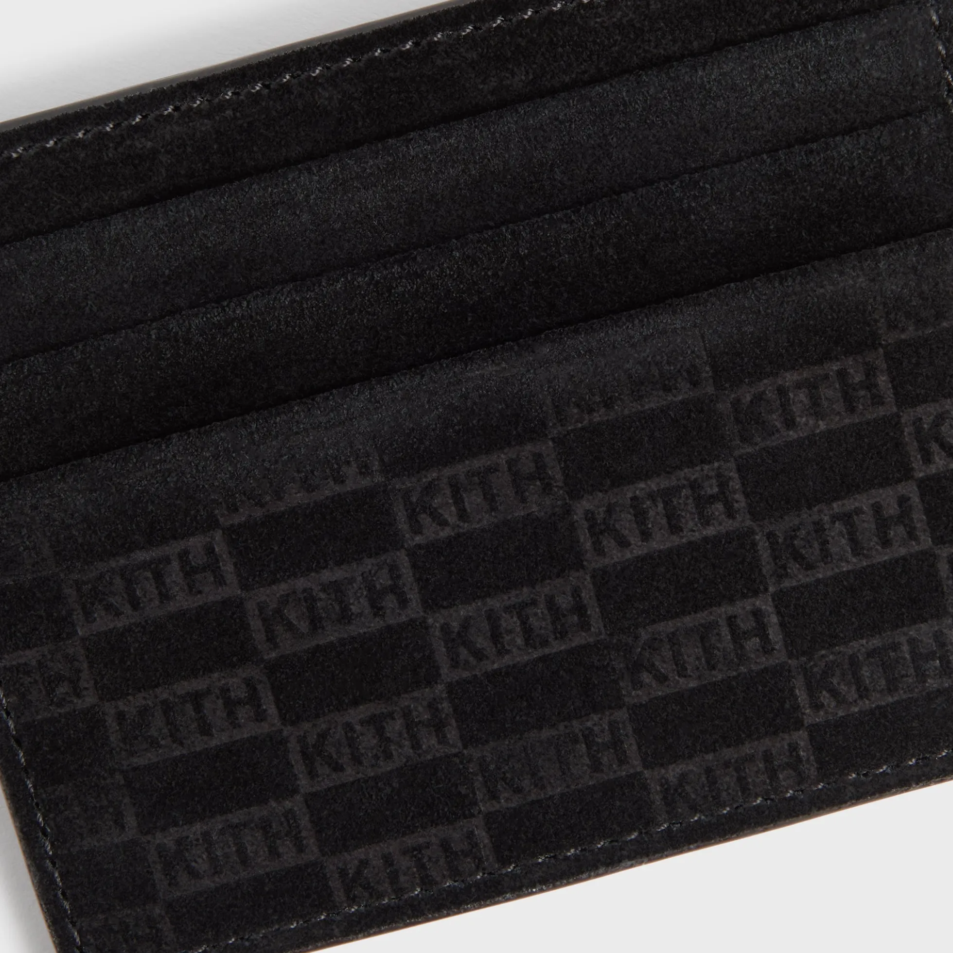 Kith Monogram Suede Card Holder