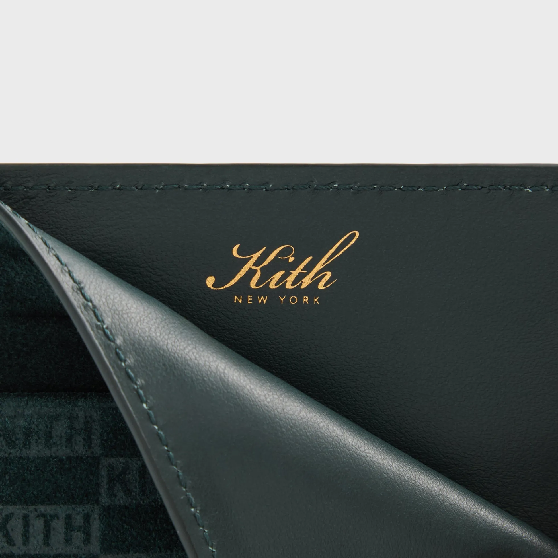 Kith Monogram Suede Card Holder