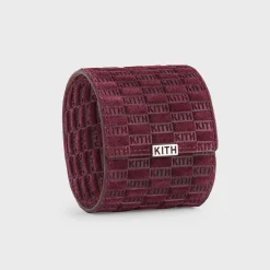 Kith Monogram Suede Leather Single Watch Roll
