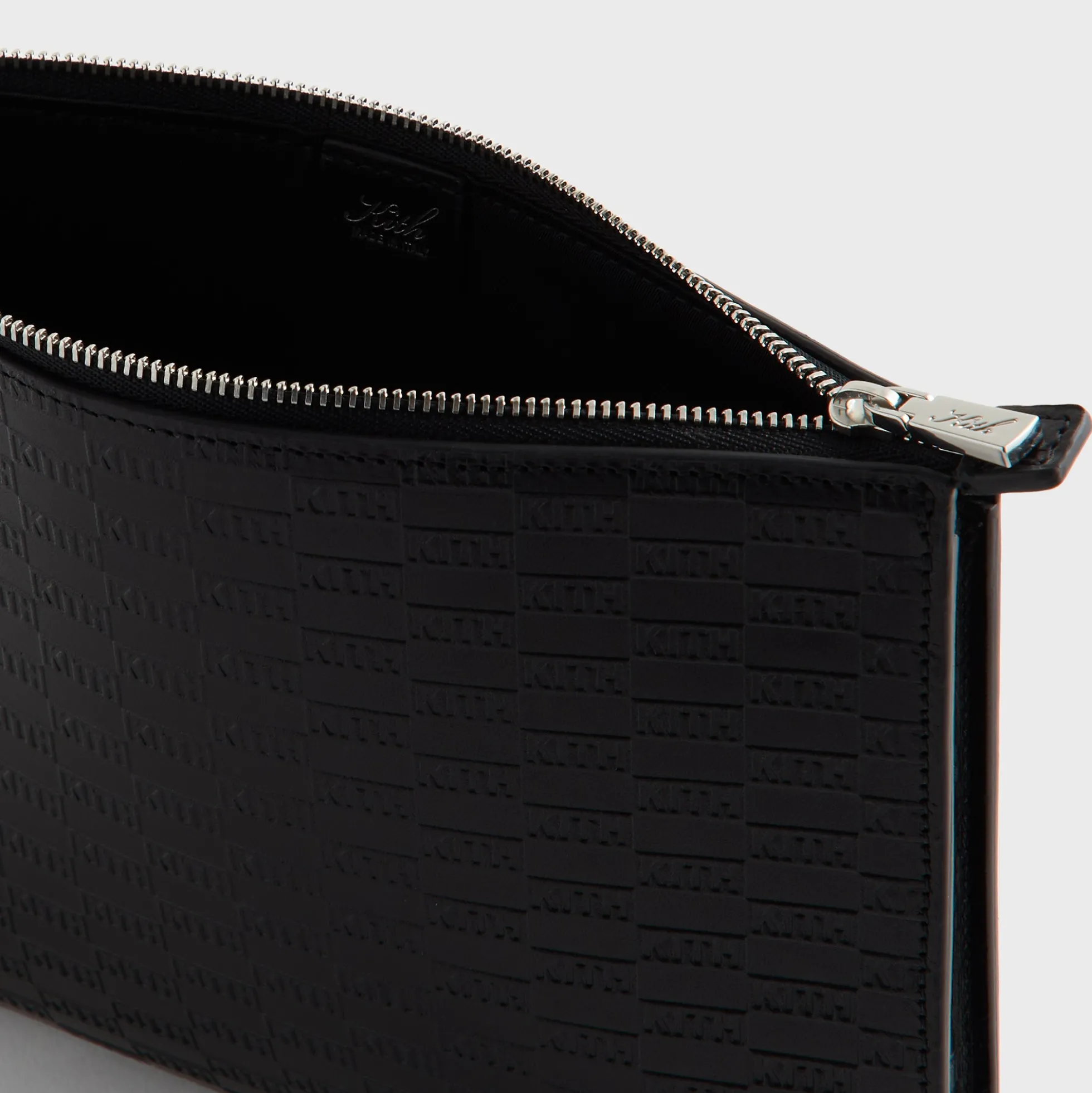 Kith Monogram Vachetta Leather Zip Pouch