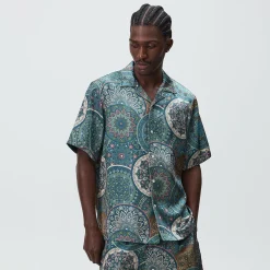 Kith Mosaic Mandala Thompson Camp Collar Shirt