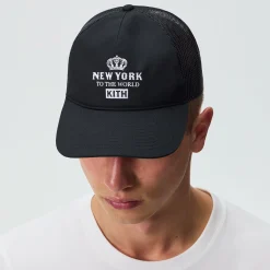 Kith New York To The World Relaxed Twill Nolan Trucker Hat