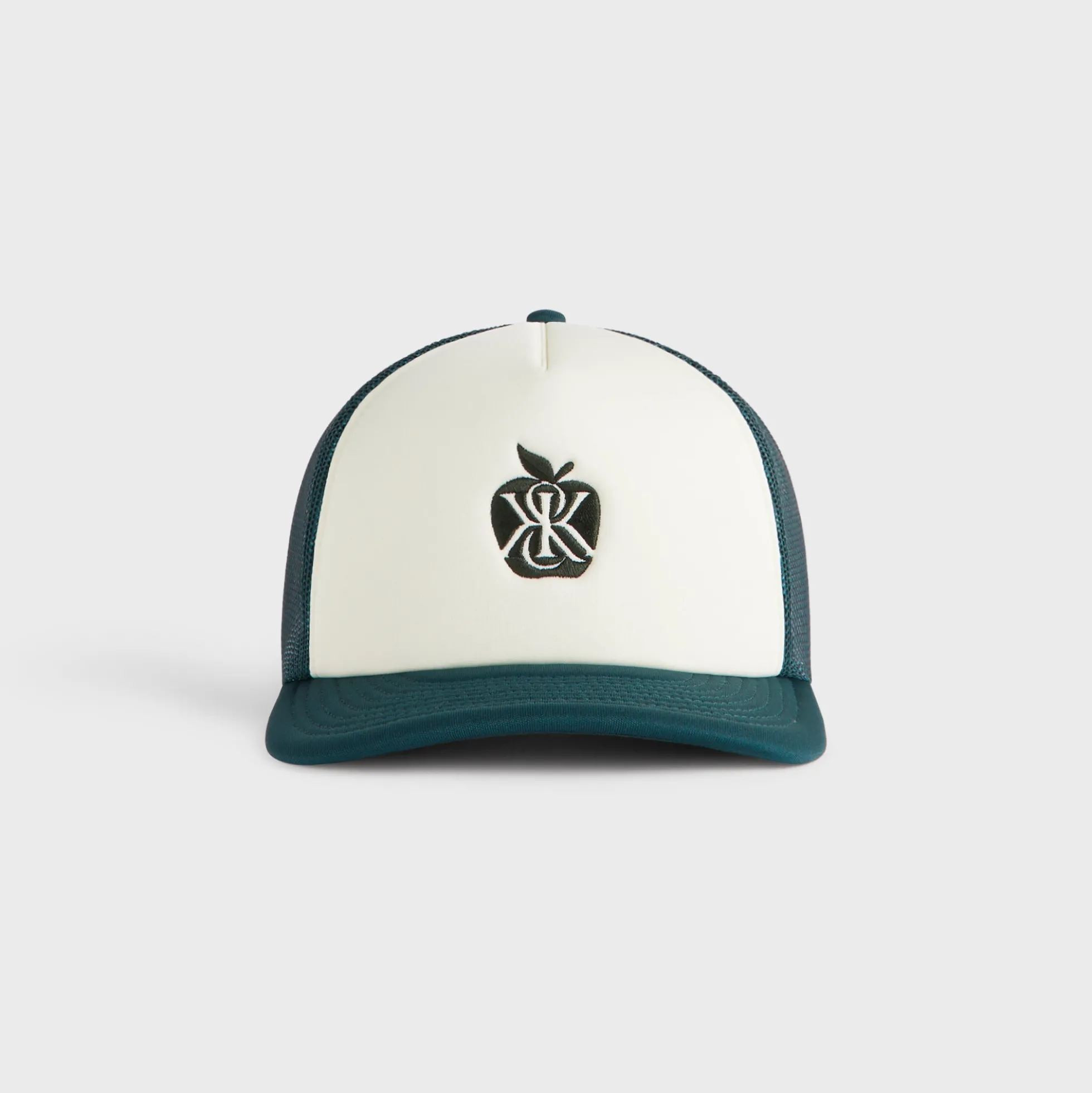 Kith Poly Foam Apple Crest Embroidery Nolan Trucker Hat