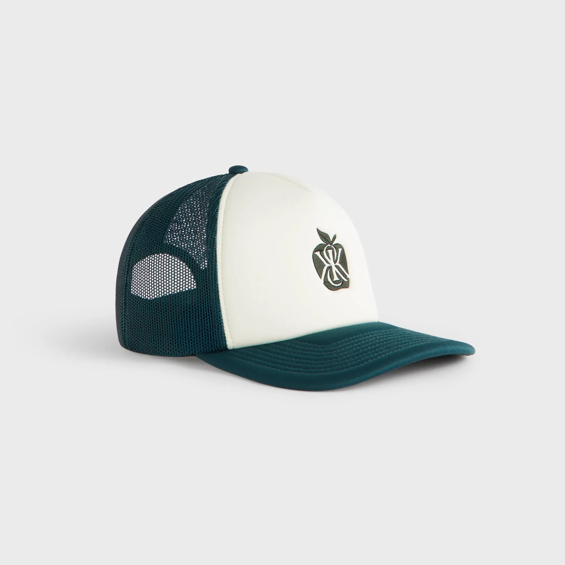 Kith Poly Foam Apple Crest Embroidery Nolan Trucker Hat