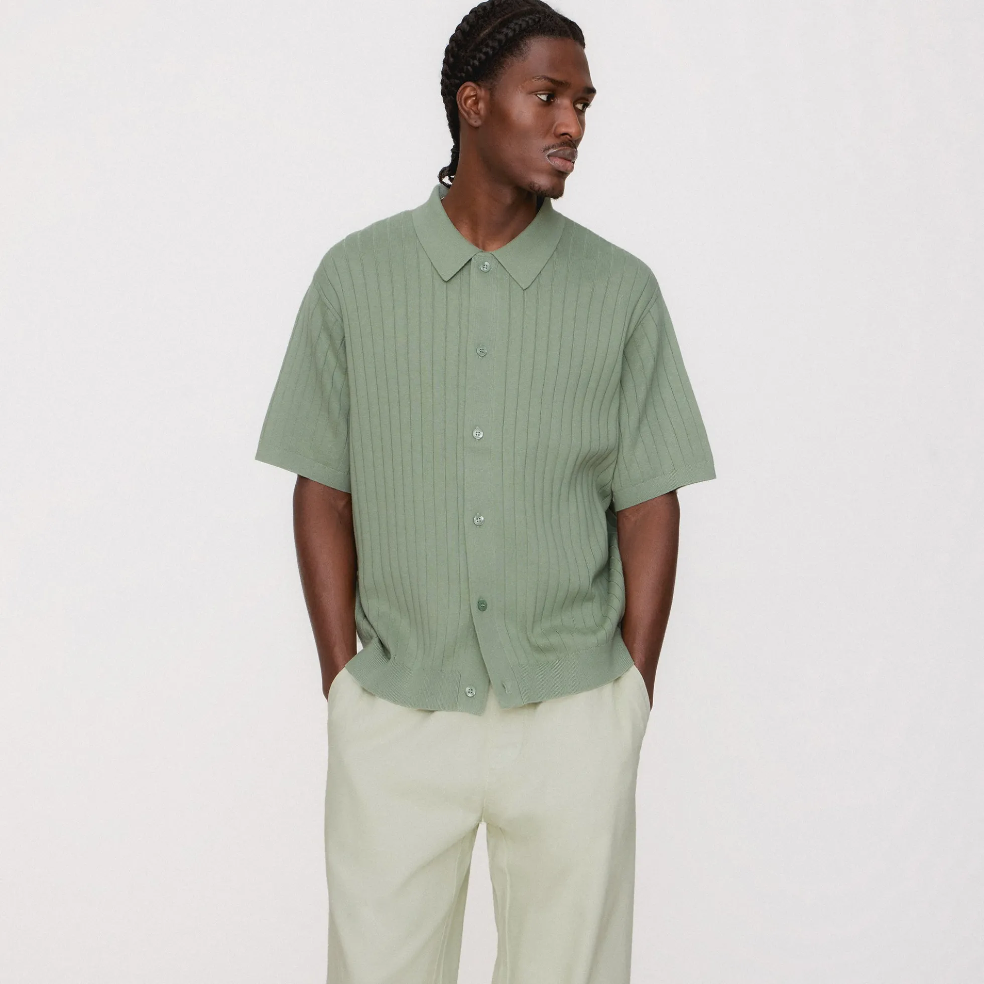 Kith Rhys Knit Stripe Buttondown