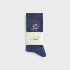 Kith Rose Script Cotton Crew Socks
