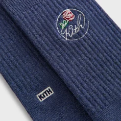 Kith Rose Script Cotton Crew Socks