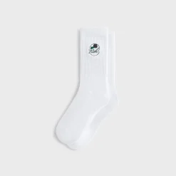 Kith Rose Script Cotton Crew Socks
