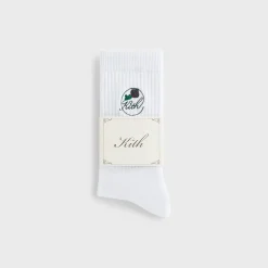 Kith Rose Script Cotton Crew Socks