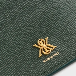 Kith Saffiano Leather Zip Card Case
